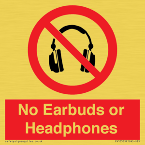 No Earbuds or Headphones